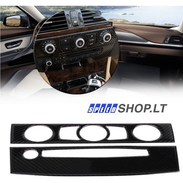 BMW 5 (E60-E61) Carbon klimato kontrolės apdaila